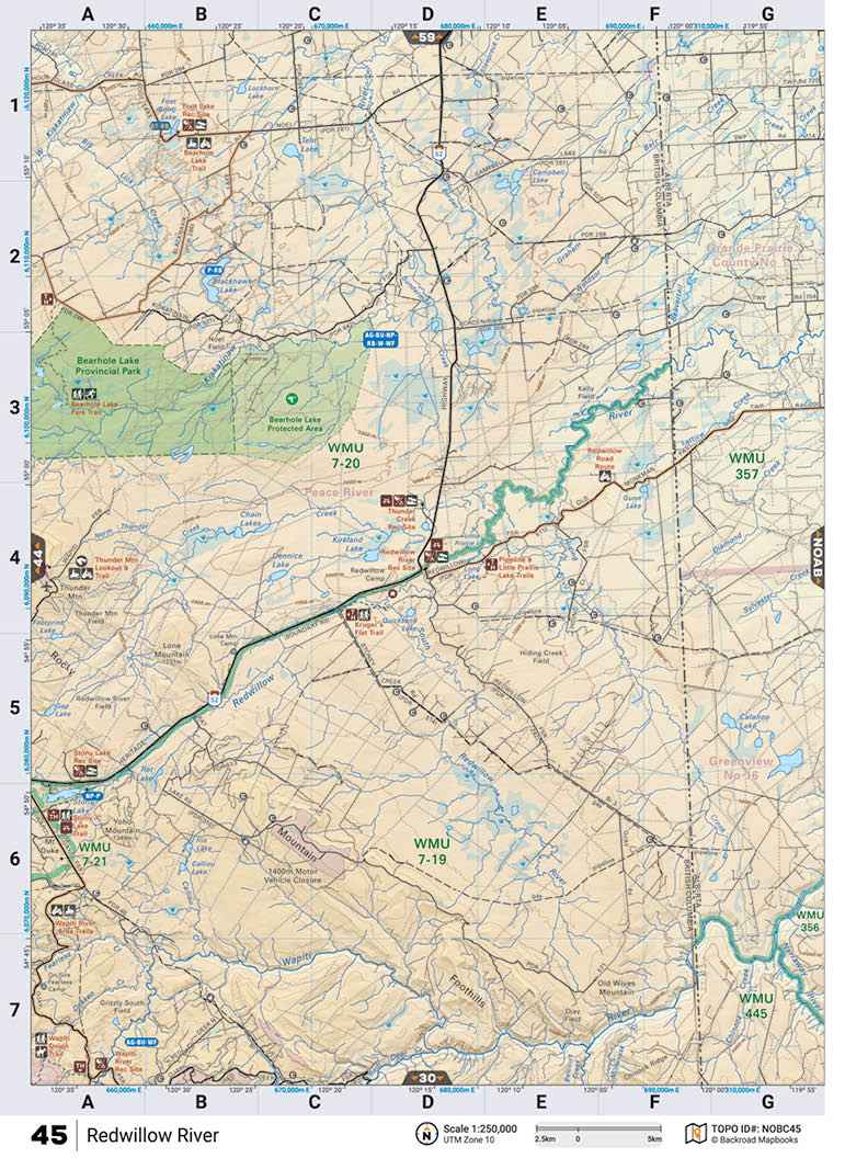NOBC45 TOPO Map - Redwillow River