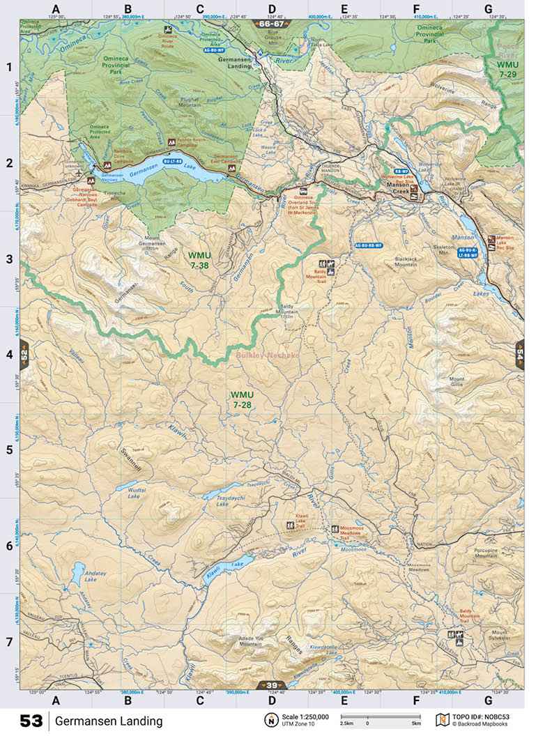 NOBC53 TOPO Map - Germansen Landing