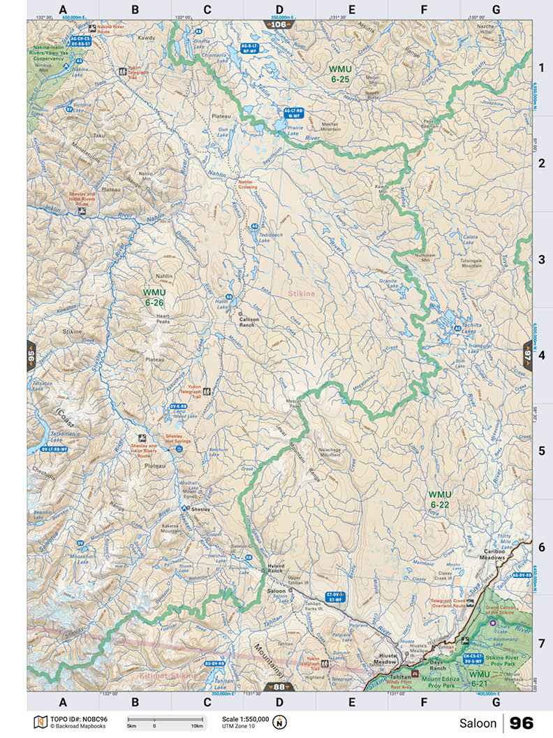 NOBC96 TOPO Map - Saloon
