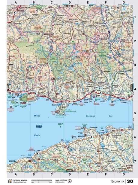 NSNS30 TOPO Map - Economy - Backroad Maps
