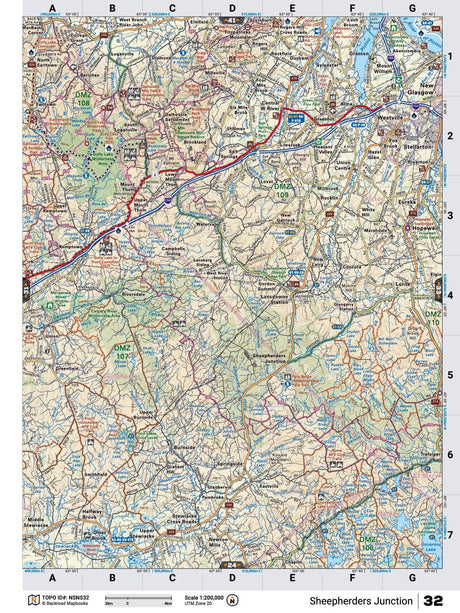 NSNS32 TOPO Map - Sheepherders Junction - Backroad Maps