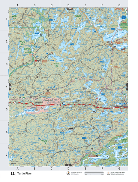 NWON11 TOPO Map - Turtle River - Backroad Maps