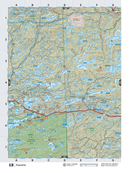 NWON13 TOPO Map - Kawene - Backroad Maps