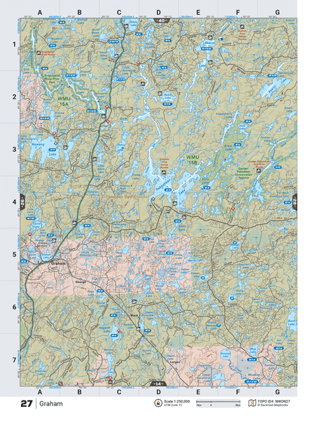 NWON27 TOPO Map - Graham - Backroad Maps