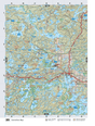 NWON35 Wall Map - Backroad Maps