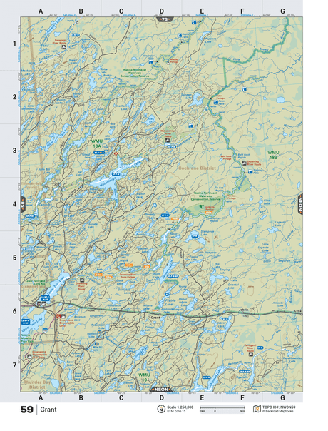 NWON59 TOPO Map - Grant - Backroad Maps
