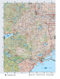 NWON5 Wall Map - Kakabeka Falls - Backroad Maps