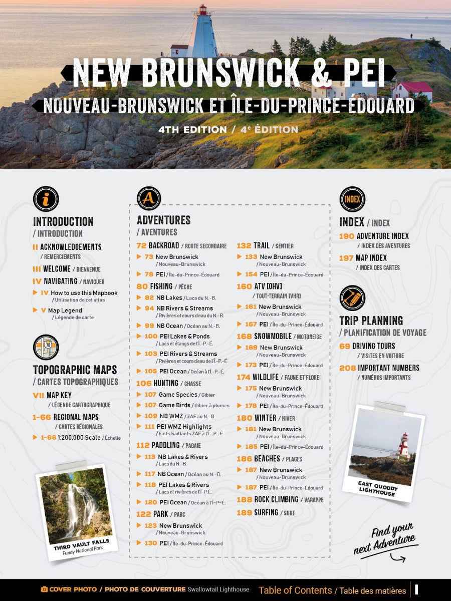 New Brunswick & PEI Backroad Mapbook