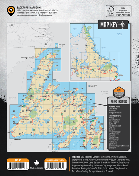Newfoundland & Labrador Backroad Mapbook - Backroad Maps