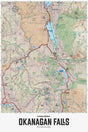 Okanagan Falls BC - Wall Map - Backroad Maps