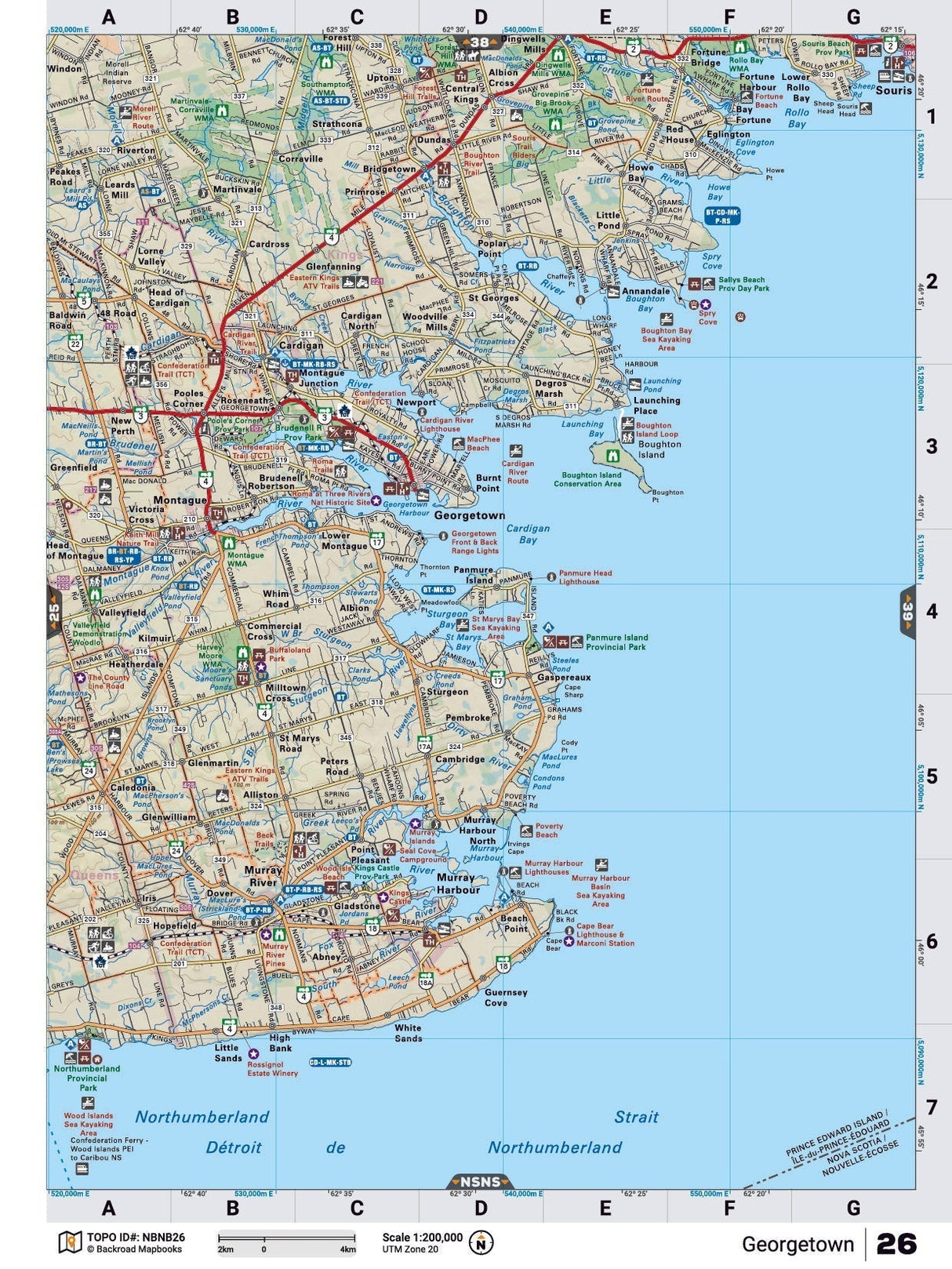 PEI4 Wall Map - Georgetown - Backroad Maps