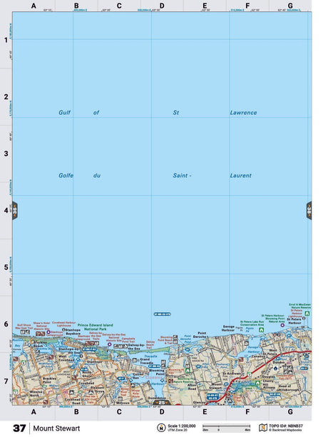 PEI9 Wall Map - Mount Stewart - Backroad Maps