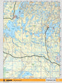SKSK100 Wall Map - Pinehouse Lake - Backroad Maps
