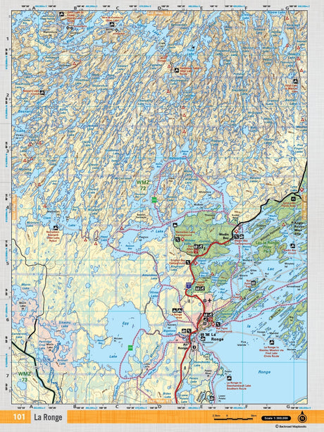 SKSK101 TOPO Map - La Ronge - Backroad Maps
