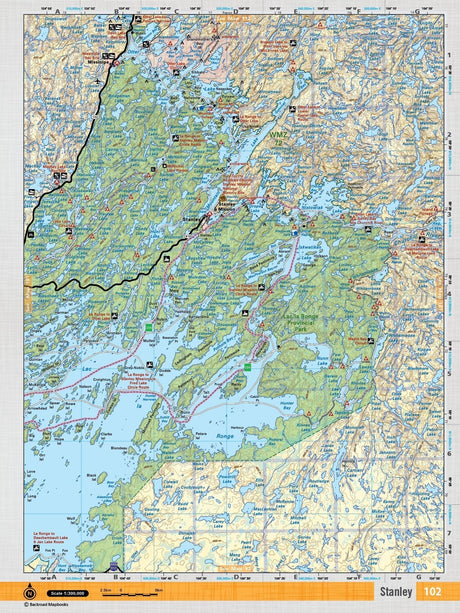 SKSK102 Wall Map - Stanley - Backroad Maps