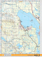 SKSK107 Wall Map - Peter Pond Lake - Backroad Maps