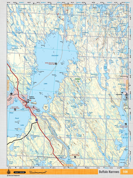SKSK108 TOPO Map - Buffalo Narrows - Backroad Maps