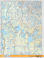 SKSK109 Wall Map - Dipper Lake - Backroad Maps