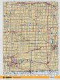 SKSK10 Wall Map - Oxbow - Backroad Maps