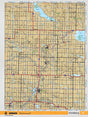 SKSK16 Wall Map - Gravelbourg - Backroad Maps