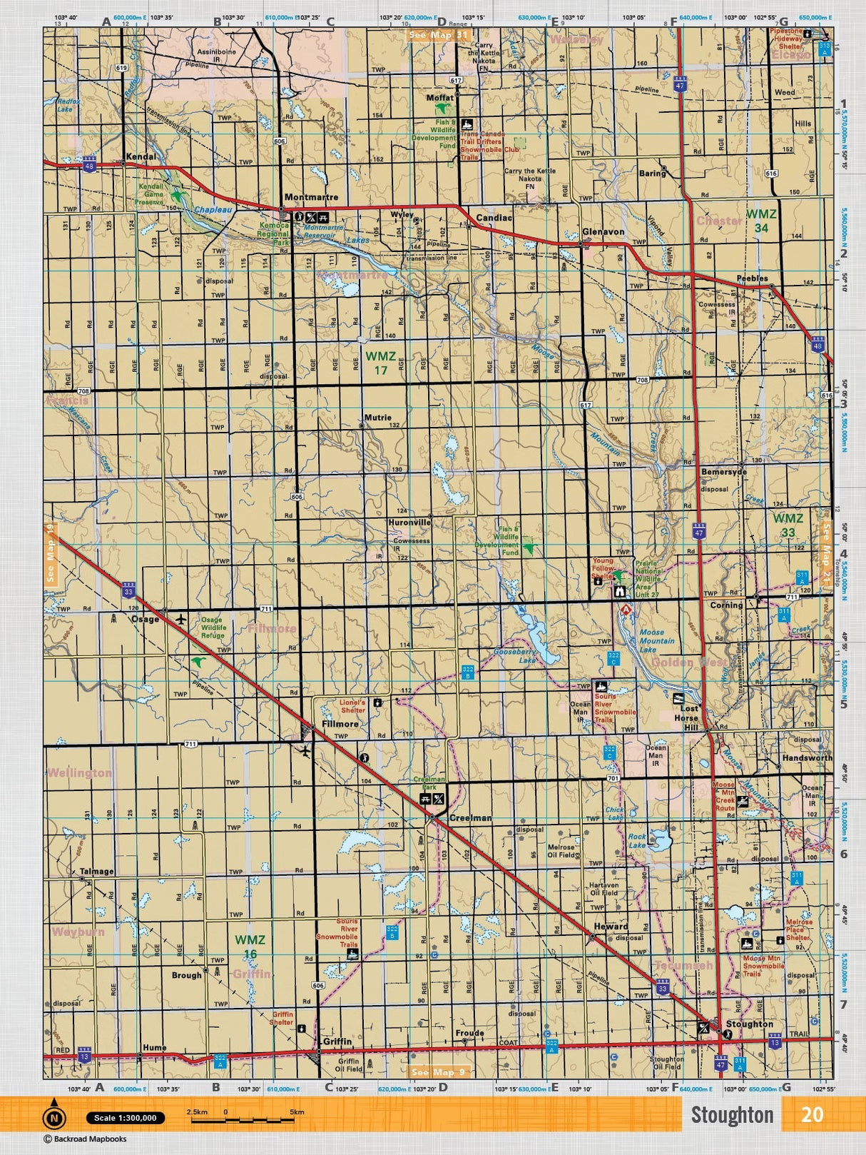 SKSK20 TOPO Map - Stoughton - Backroad Maps