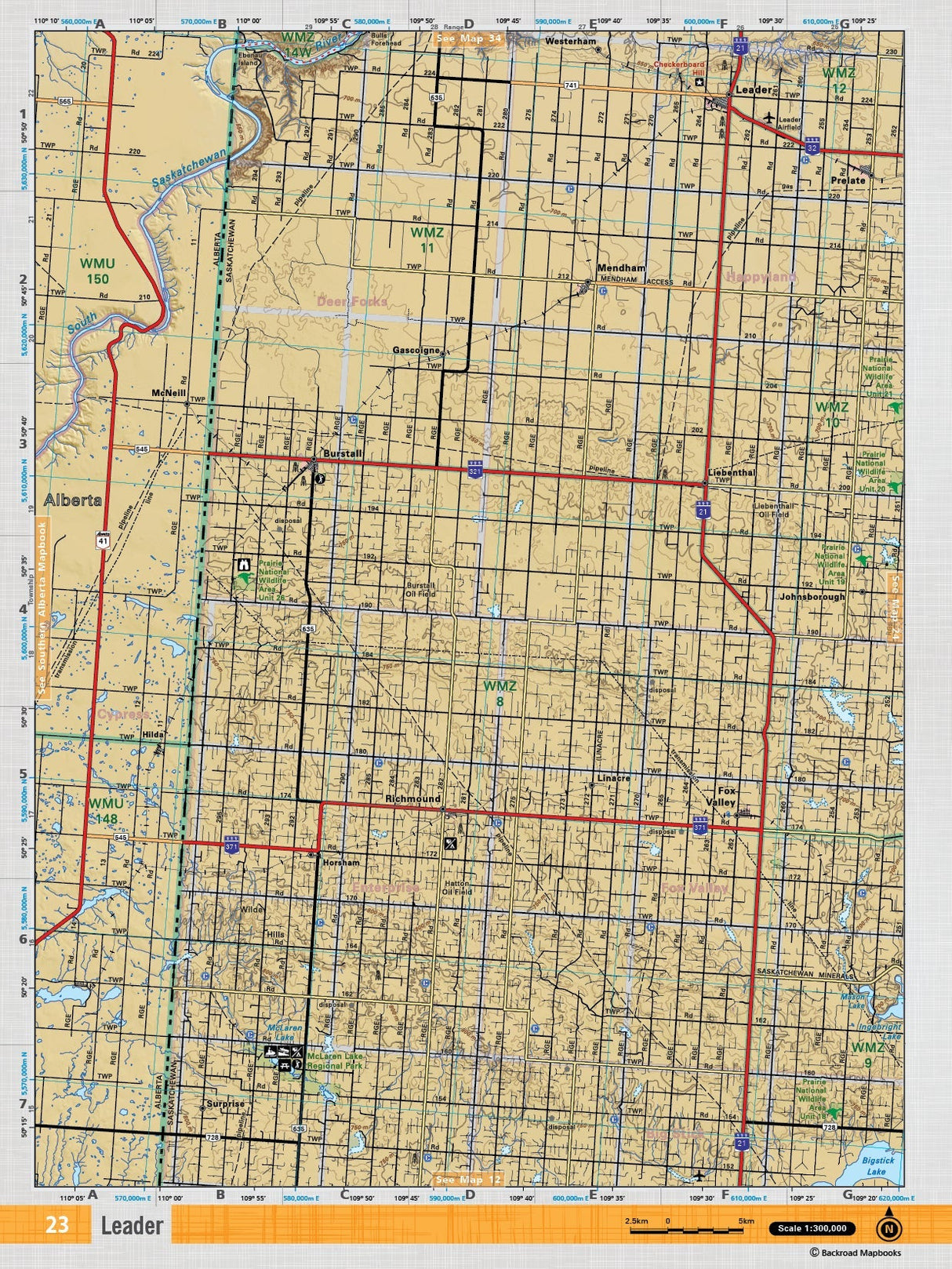 SKSK23 TOPO Map - Leader - Backroad Maps