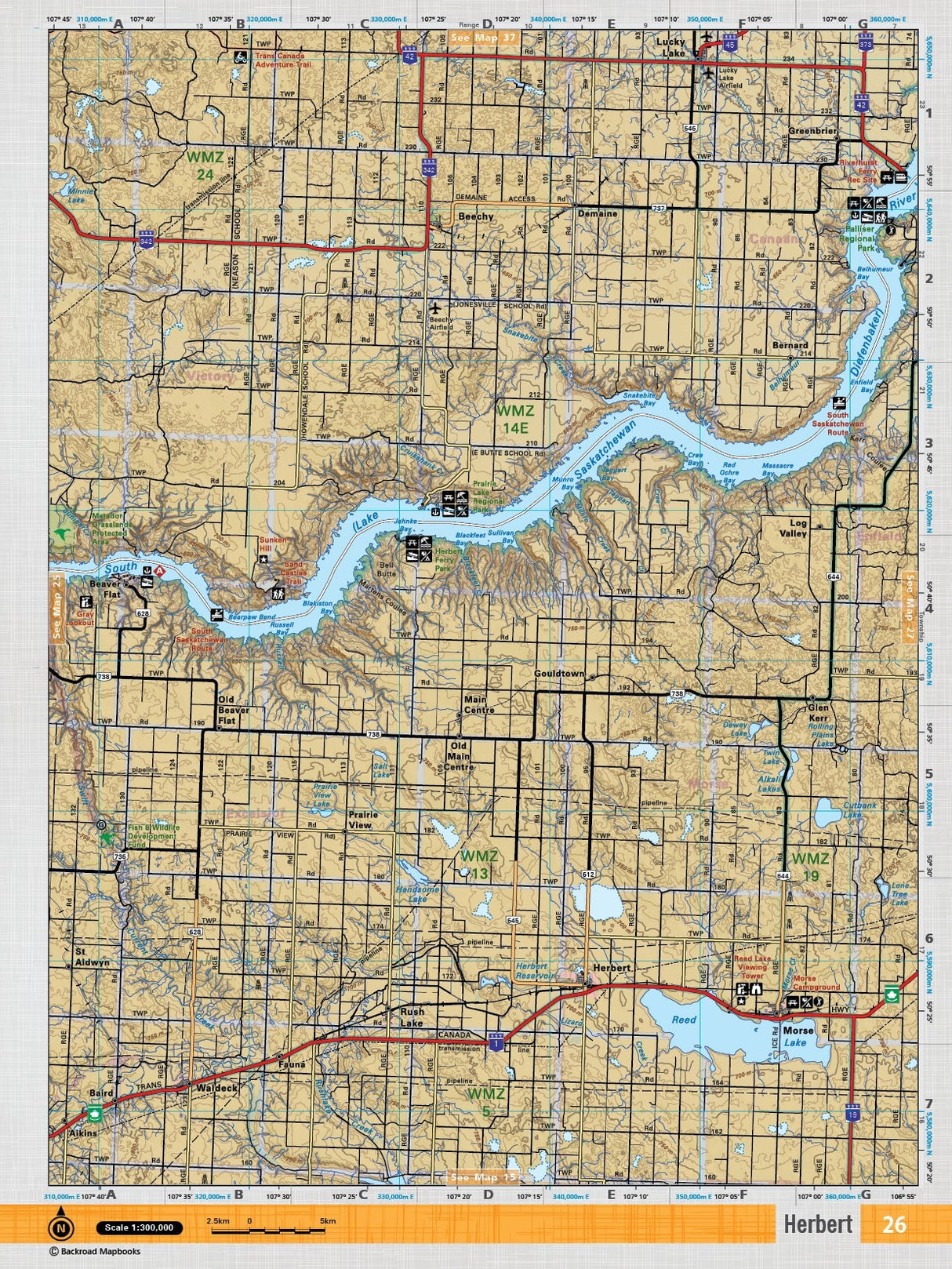 SKSK26 TOPO Map - Herbert - Backroad Maps