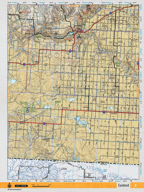 SKSK2 TOPO Map - Eastend - Backroad Maps