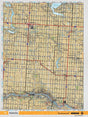 SKSK35 Wall Map - Kindersley - Backroad Maps