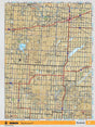 SKSK36 Wall Map - Rosetown - Backroad Maps