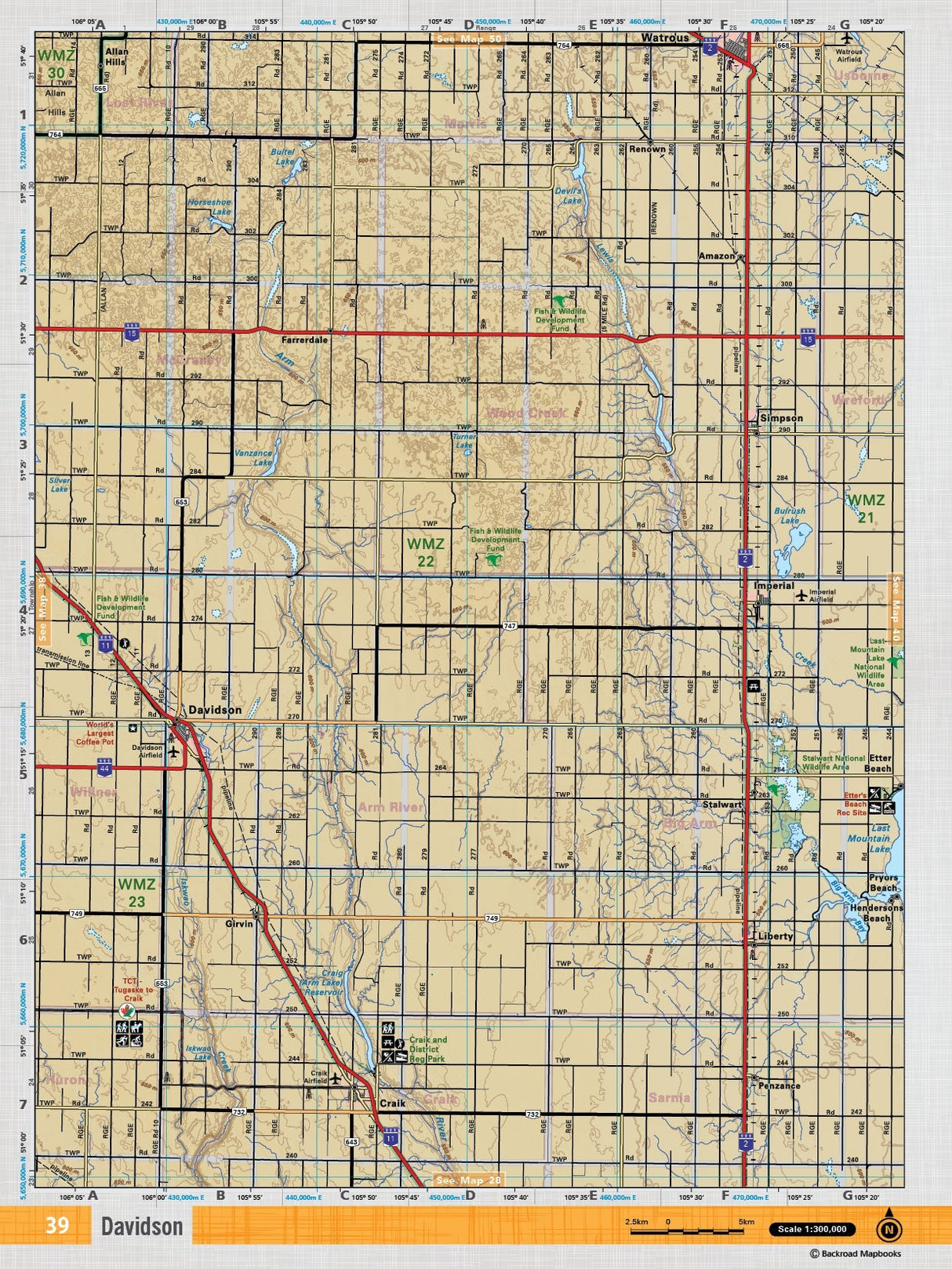 SKSK39 TOPO Map - Davidson - Backroad Maps