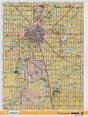 SKSK49 Wall Map - Saskatoon - Backroad Maps