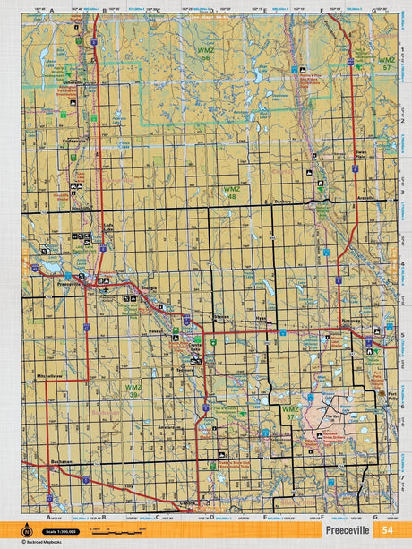 SKSK54 Wall Map - Preeceville - Backroad Maps