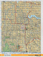 SKSK5 Wall Map - Wood Mountain - Backroad Maps
