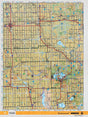 SKSK63 Wall Map - Tisdale - Backroad Maps