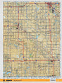 SKSK8 Wall Map - Weyburn - Backroad Maps