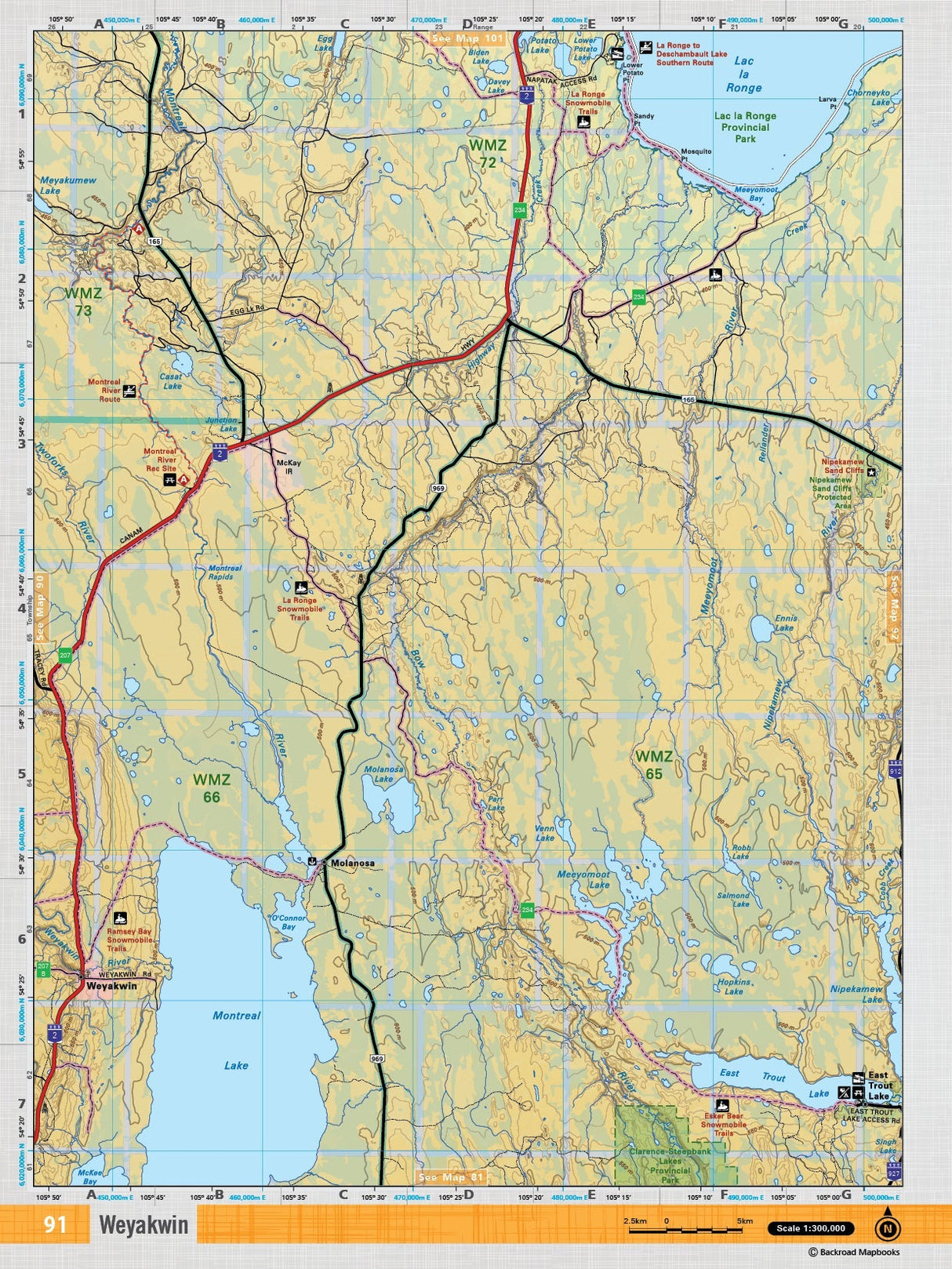 SKSK91 TOPO Map - Weyakwin - Backroad Maps