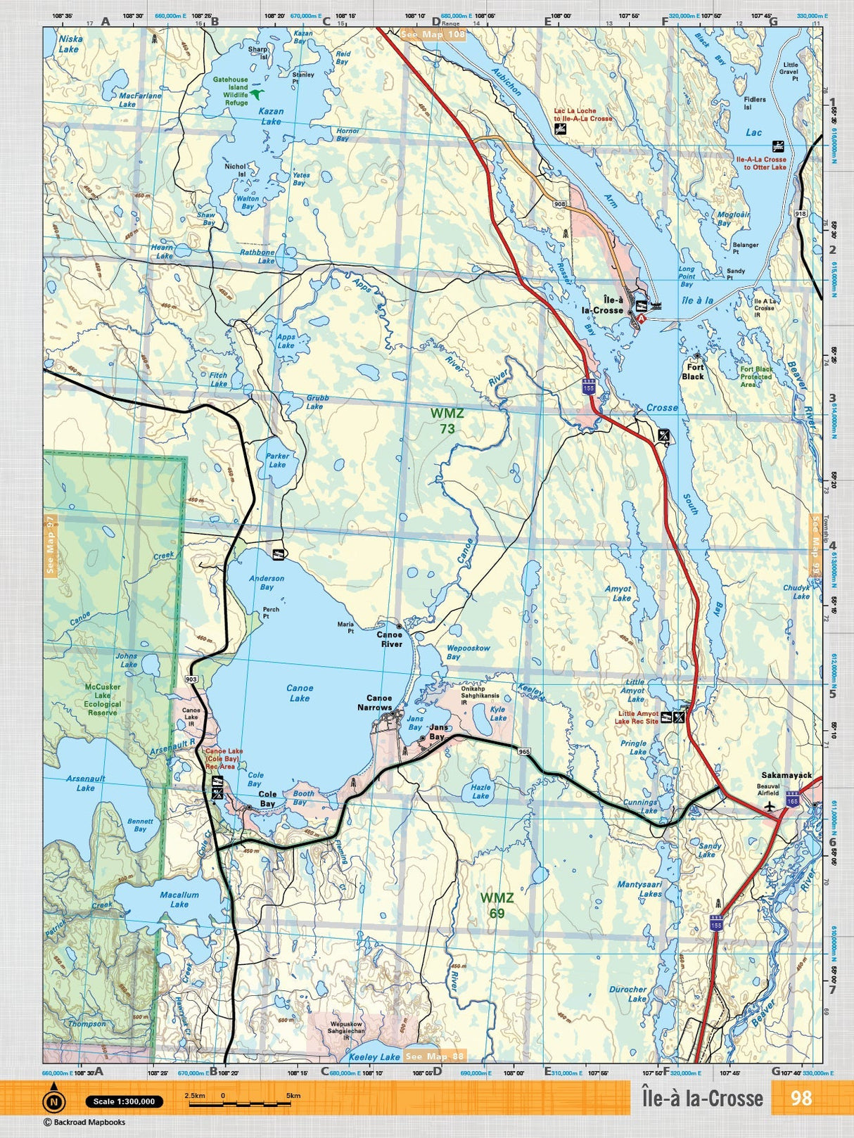 SKSK98 TOPO Map - Ile-A La-Crosse - Backroad Maps