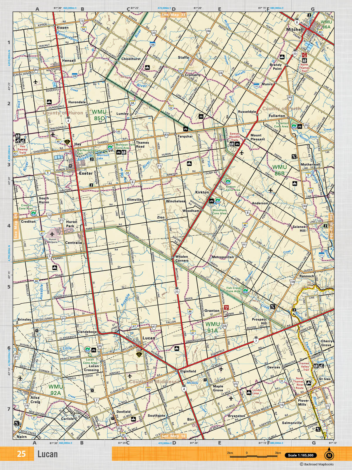 SOON25 TOPO Map - Lucan - Backroad Maps