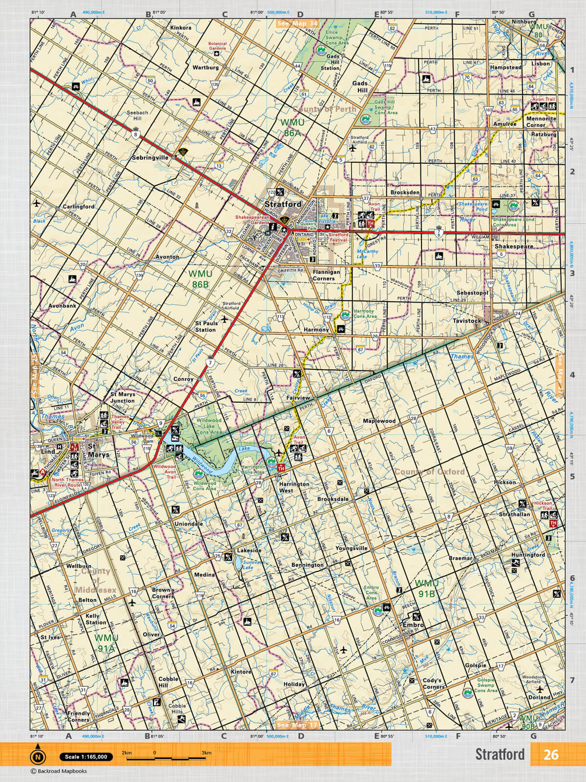 SOON26 TOPO Map - Stratford - Backroad Maps