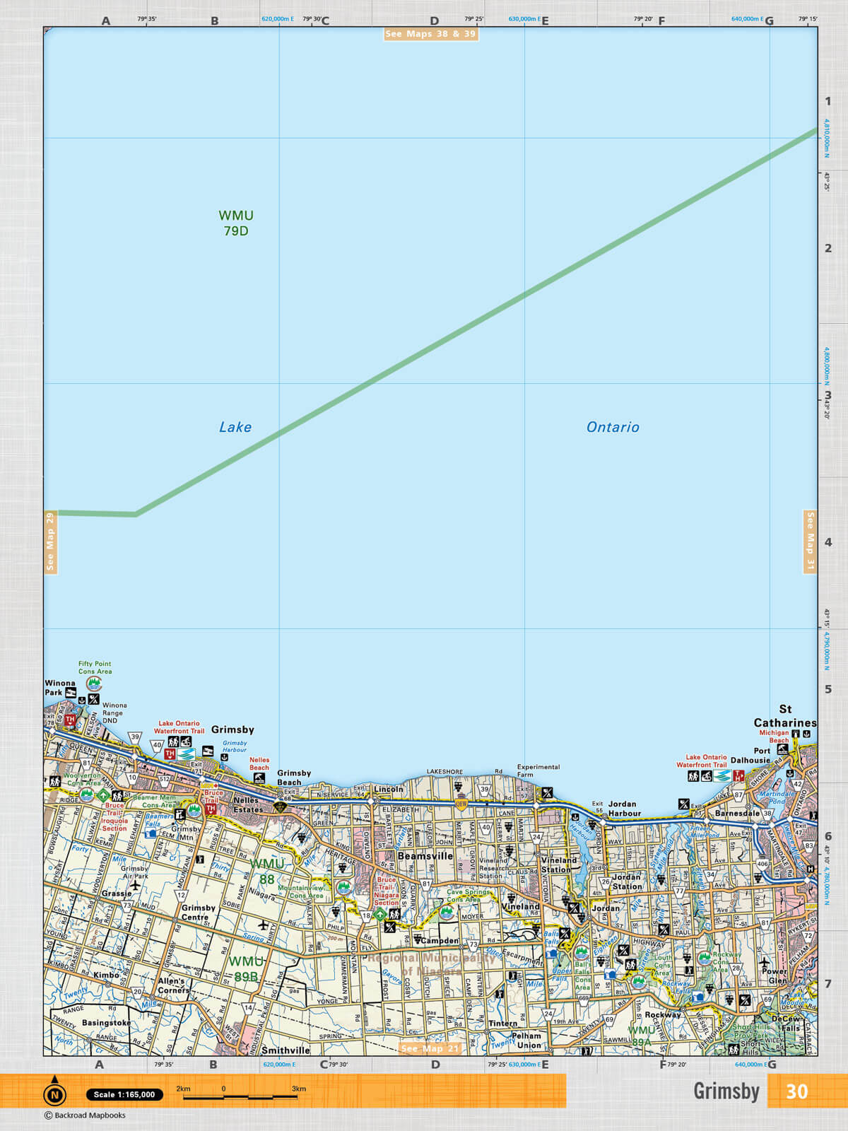 SOON30 TOPO Map - Grimsby - Backroad Maps