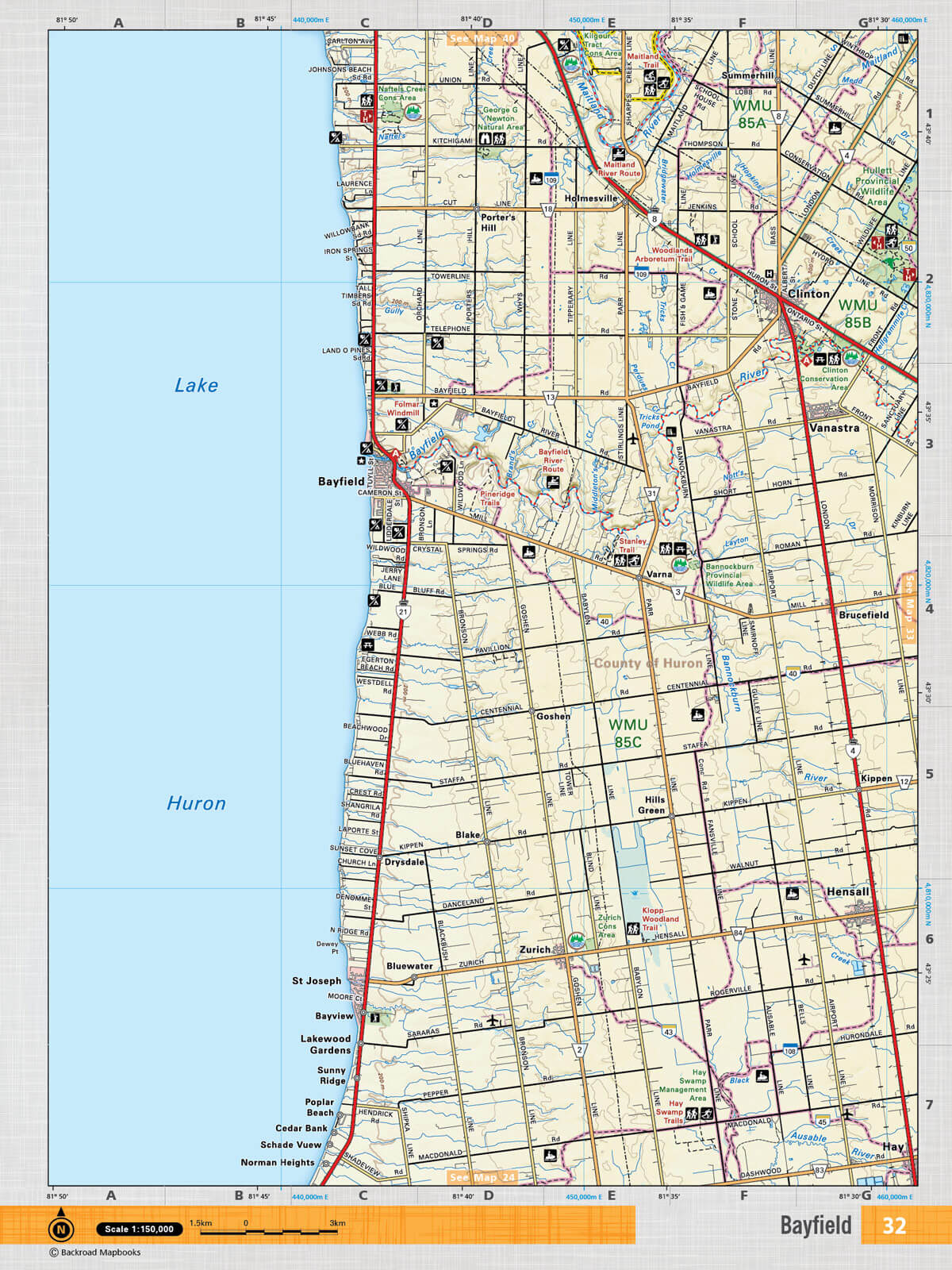 SOON32 TOPO Map - Bayfield - Backroad Maps