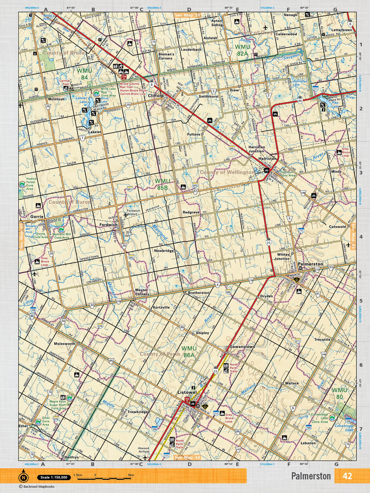 SOON42 TOPO Map - Palmerston - Backroad Maps