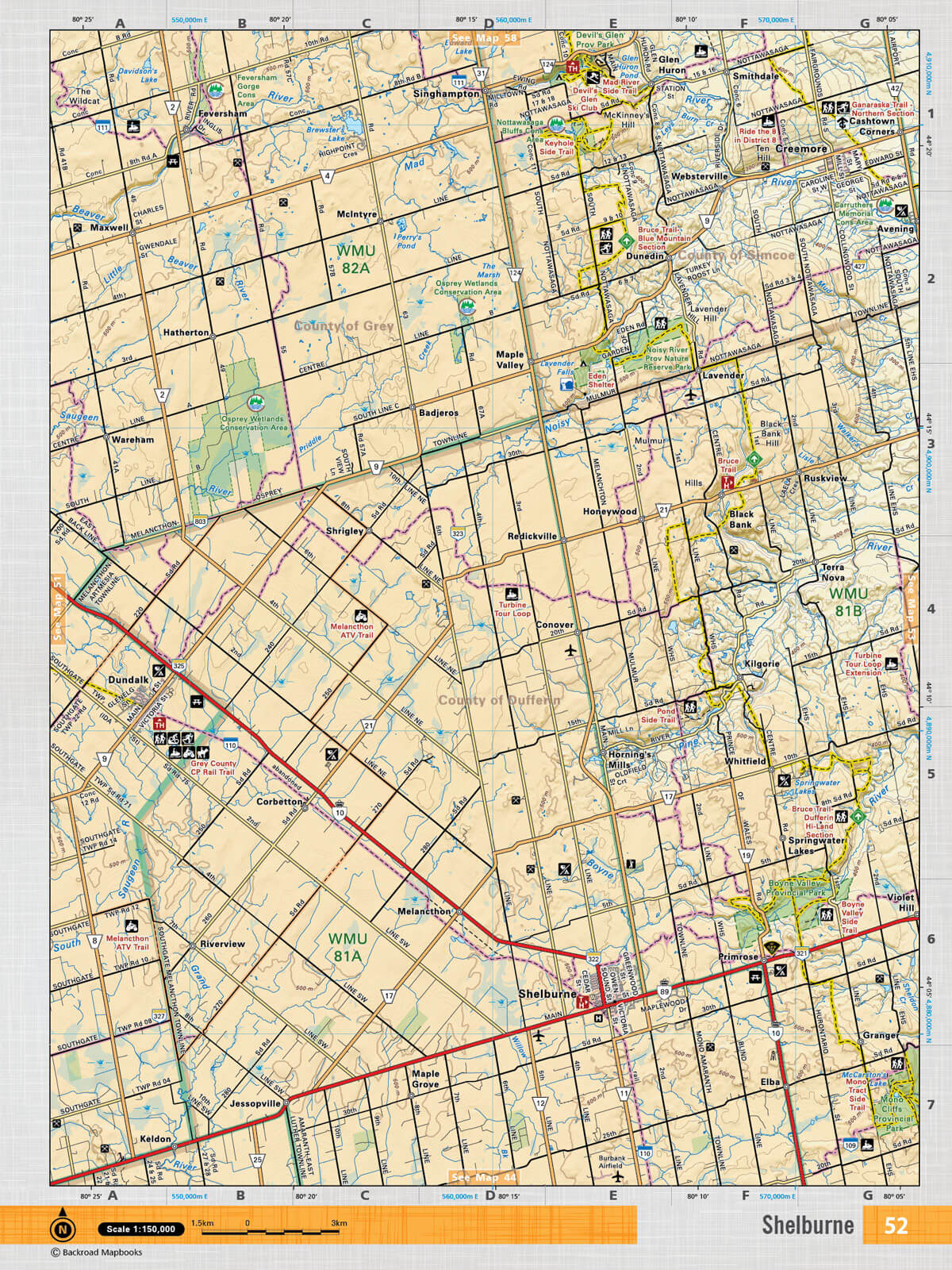 SOON52 TOPO Map - Shelburne - Backroad Maps