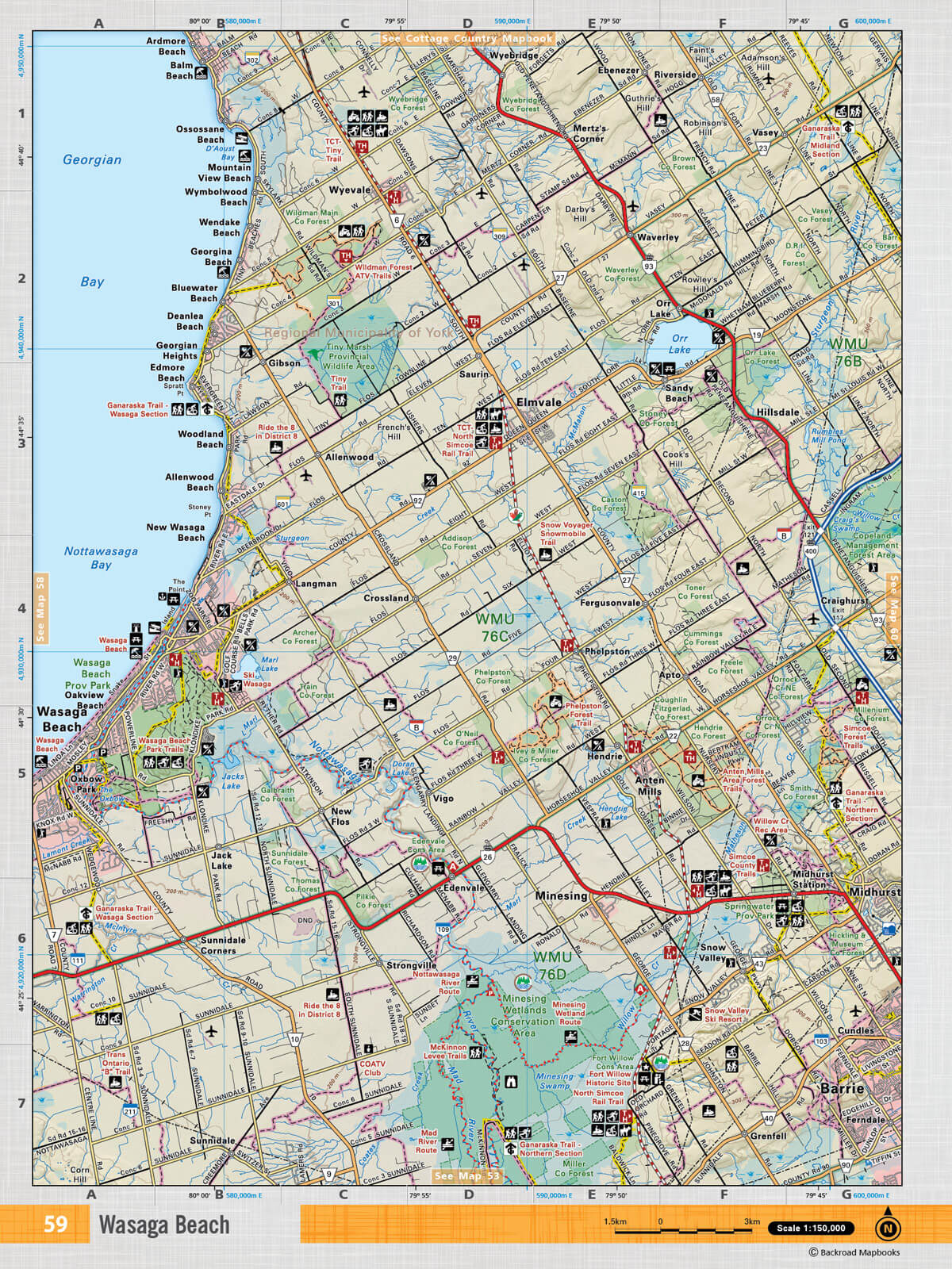 SOON59 TOPO Map - Wasaga Beach - Backroad Maps