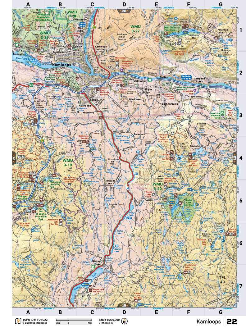 TOBC22 TOPO Map - Kamloops