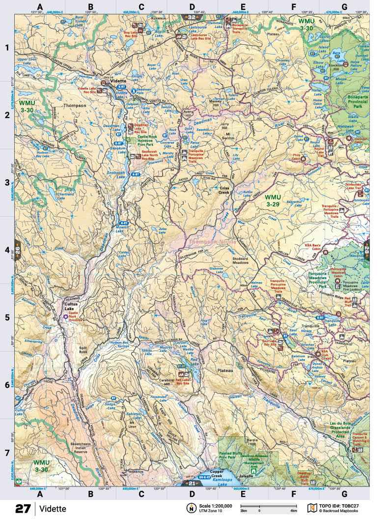 TOBC27 TOPO Map - Vidette