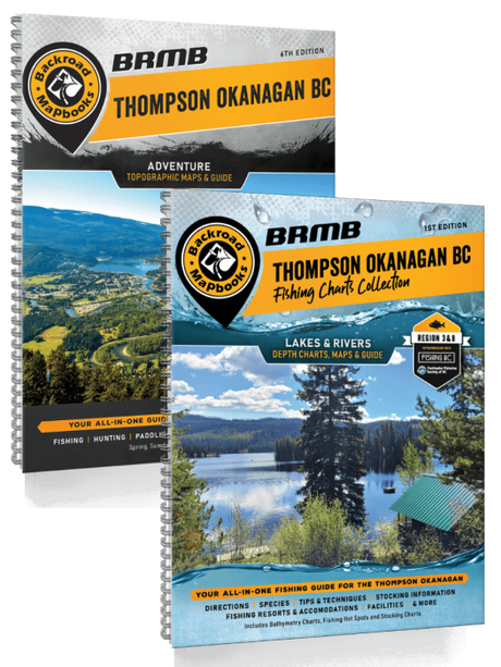 Thompson Okanagan BC Fishing & Backroad Mapbook Bundle - Backroad Maps