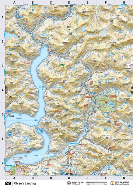 VCBC29 TOPO Map - Olsen's Landing - Backroad Maps