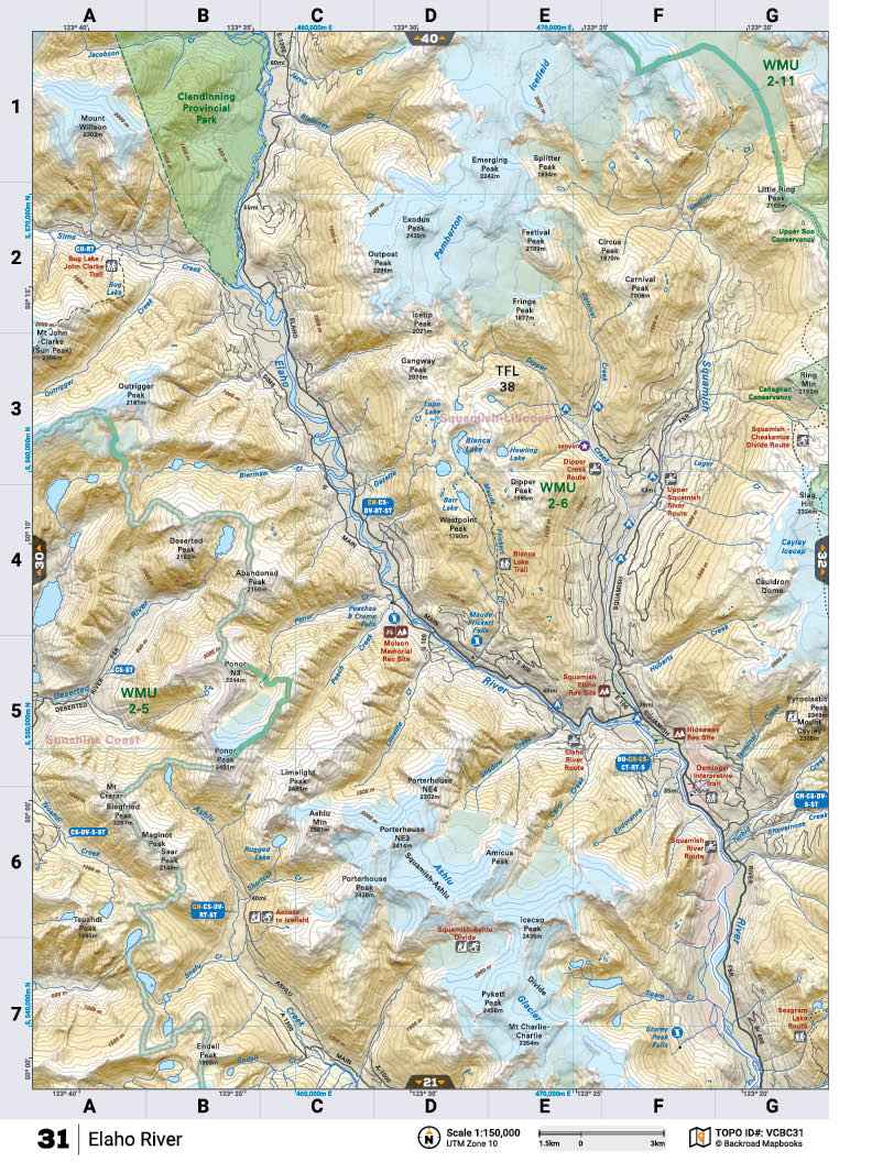VCBC31 TOPO Map - Elaho River